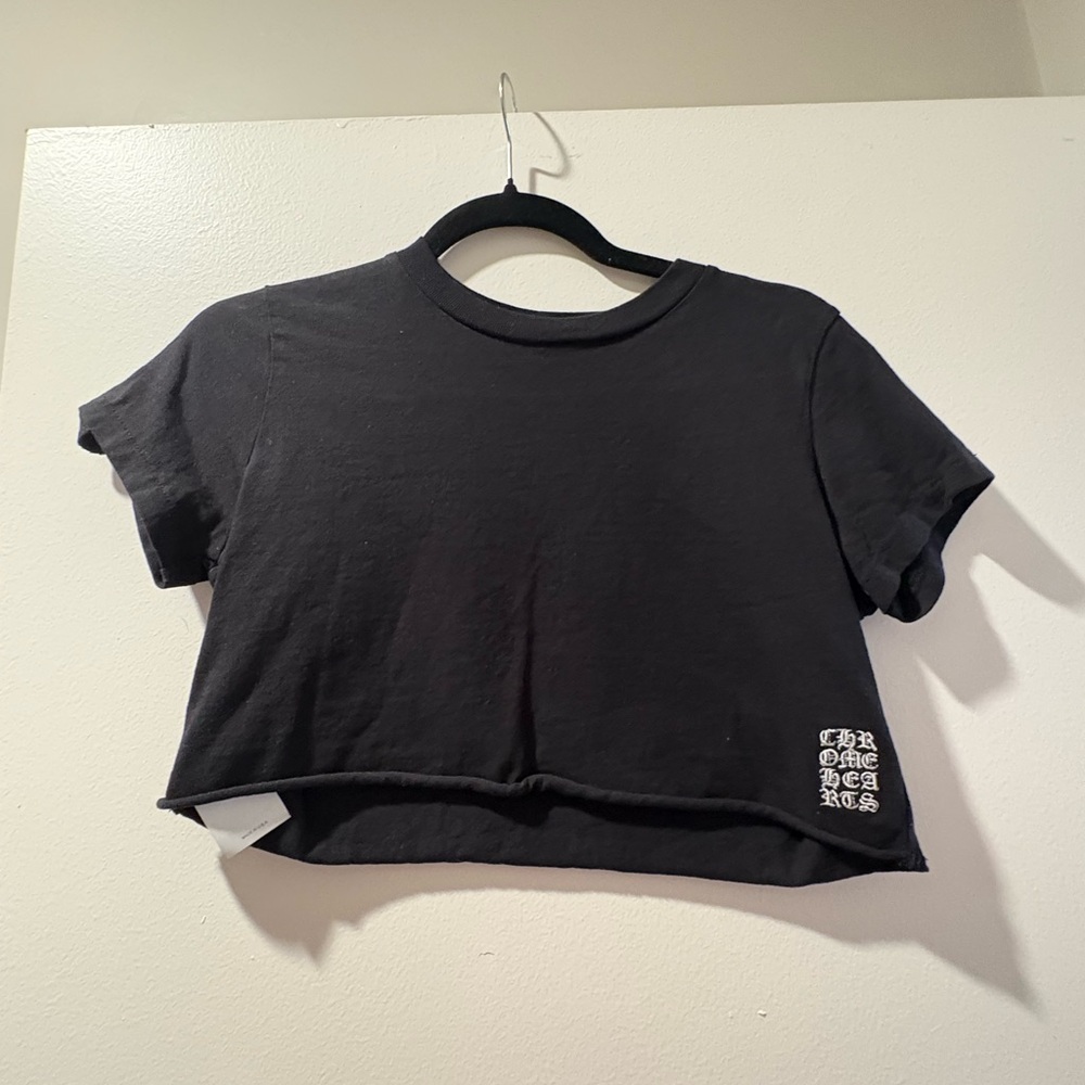 Chrome Hearts Black Cropped T-Shirt